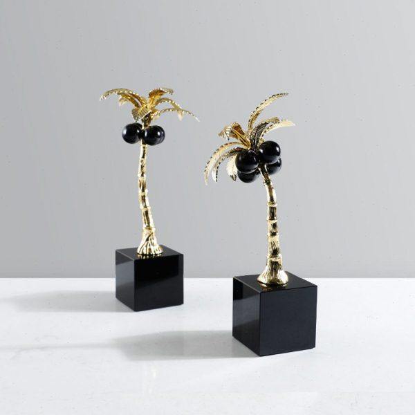 简约现轻奢金属椰子树摆件样板间售楼处客厅玄关酒柜家居装饰品,饰品/流行首饰/时尚饰品新,摆件,淘宝优惠券,粉丝福利购,淘宝优惠卷