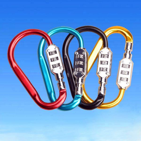 多功能户外快挂小金属登山扣密码锁d型大号环形挂钩橱柜柜子锁,户外/登山/野营/旅行用品,普通密码锁,淘宝优惠券,粉丝福利购,淘宝优惠卷