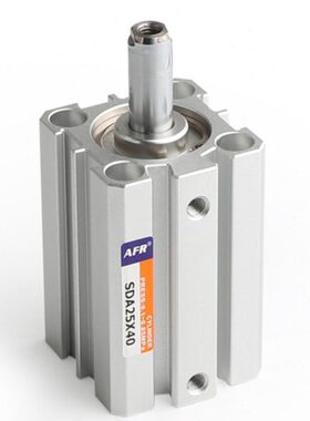 方形双向薄型大推力气缸SDA80X5 10 15 20 25 30 40 50 60 100-SB