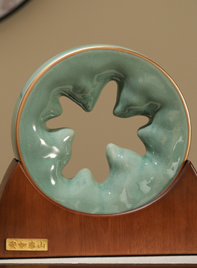 新中式摆件《安如泰山o》高级感玄关家居饰品送老板办公室寓意好