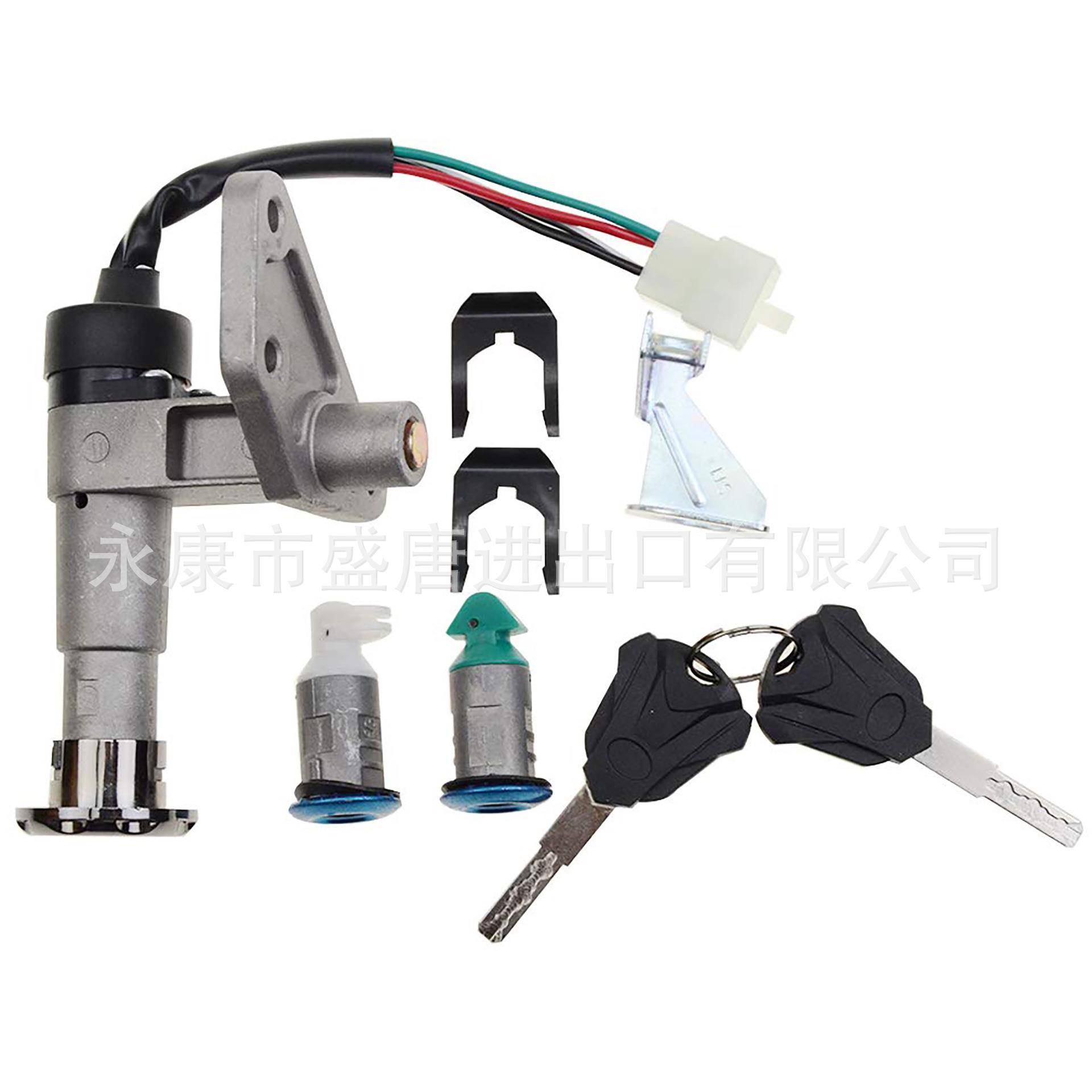 GOOFIT 点火开关密钥集更换Gy6 150cc中国踏板车拖把