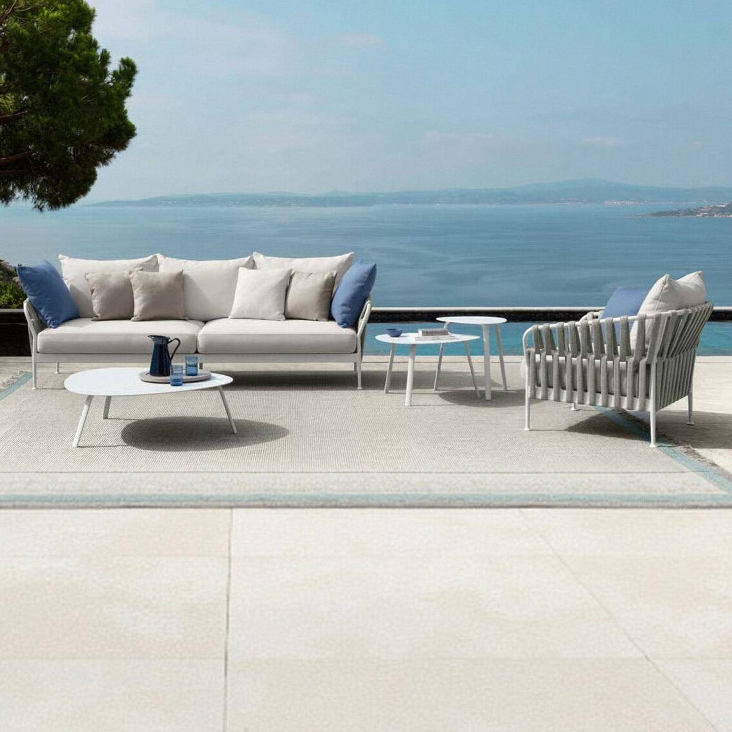 户外沙发庭院室外阳台客厅藤椅沙发组合露天休闲铝合金藤编家具