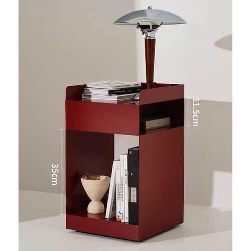 北欧家用客厅小边沙发现代铁艺卧室简约茶几角几床头柜移动收纳