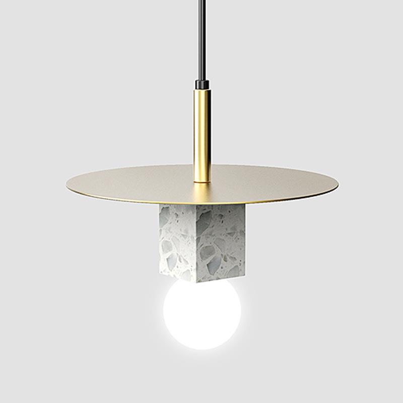 北欧后现代简约创意个性水磨石吊灯客厅餐厅卧室吧台艺术装饰灯