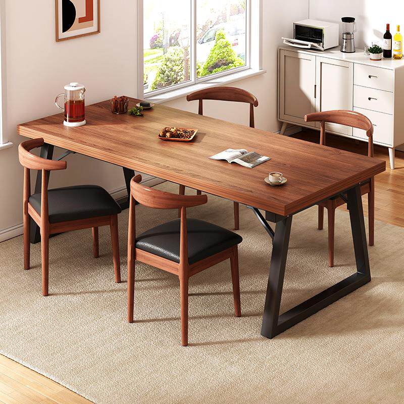 餐桌家用小户型现代简约长方形出租房吃饭桌子北欧简易餐桌椅组合