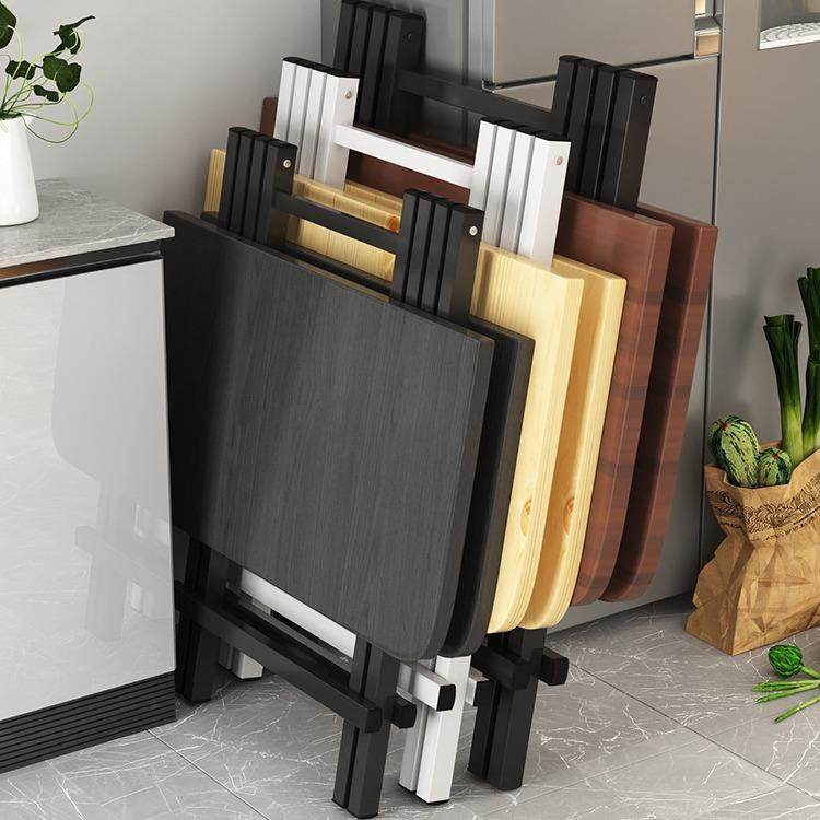 折叠桌餐桌方桌子家用简易1米吃饭桌90cm户外摆摊折叠桌椅小户型