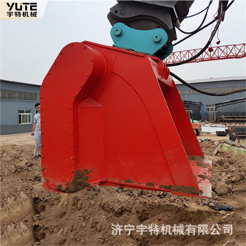 清淤斗河道洗沙旋转水平振动筛多功能沙石分离筛分铲斗