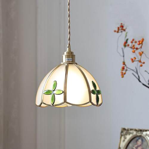 日式复古黄铜玻璃中古蒂凡尼民宿床头咖啡厅酒吧餐厅吧台茶室吊灯