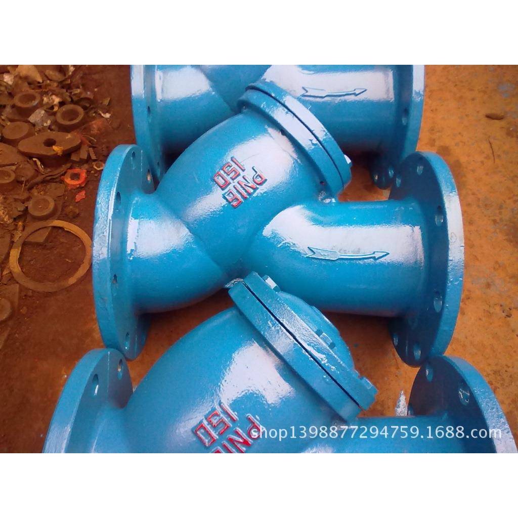 厂家供应铸铁铸钢Y型过滤器法兰过滤器GL41H-16 DN150多介质