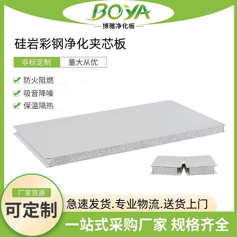 厂家直供硅岩净化板彩钢板硅岩夹芯板无尘车间隔墙保温阻燃硅岩板,电子元器件市场,其它元器件,淘宝优惠券,粉丝福利购,淘宝优惠卷