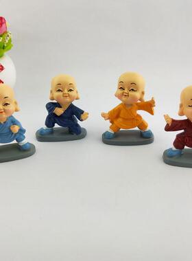 套装斗笠功夫和尚抱酒坛醉拳笑傲江湖组合树脂工艺品汽车摆件