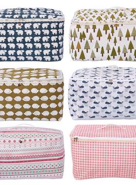 大号冬被收纳袋复PE防水层衣物整理搬家袋帆布拉链被子袋0679