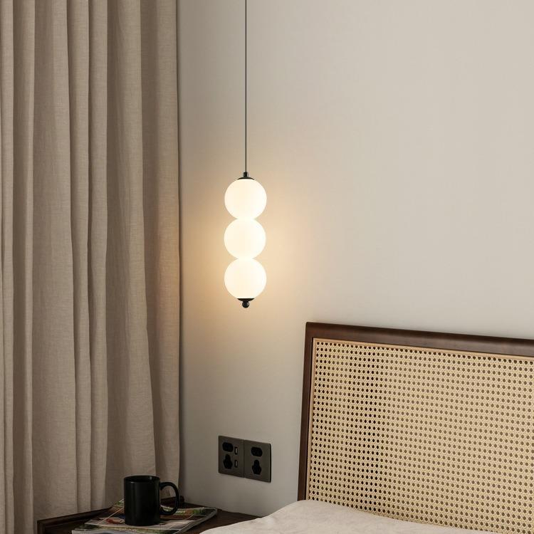 卧室床头吊灯led创意餐厅吧台灯具个性糖葫芦串串吊线小吊灯