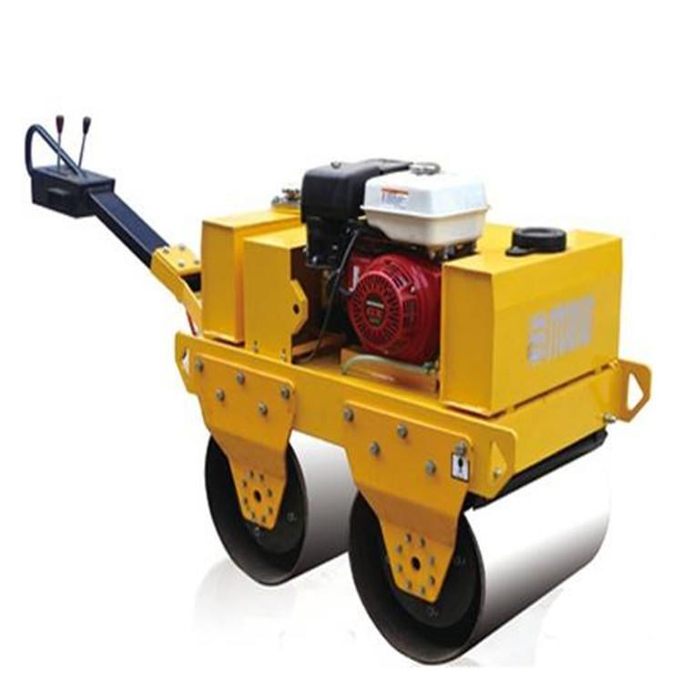 手扶双钢轮压实机1吨2吨3吨小型压路机岳工060手扶式柴油压路机