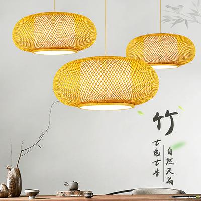 竹艺竹编吊灯东南亚民宿日式客栈简约卧室餐厅茶楼创意火锅店吊灯