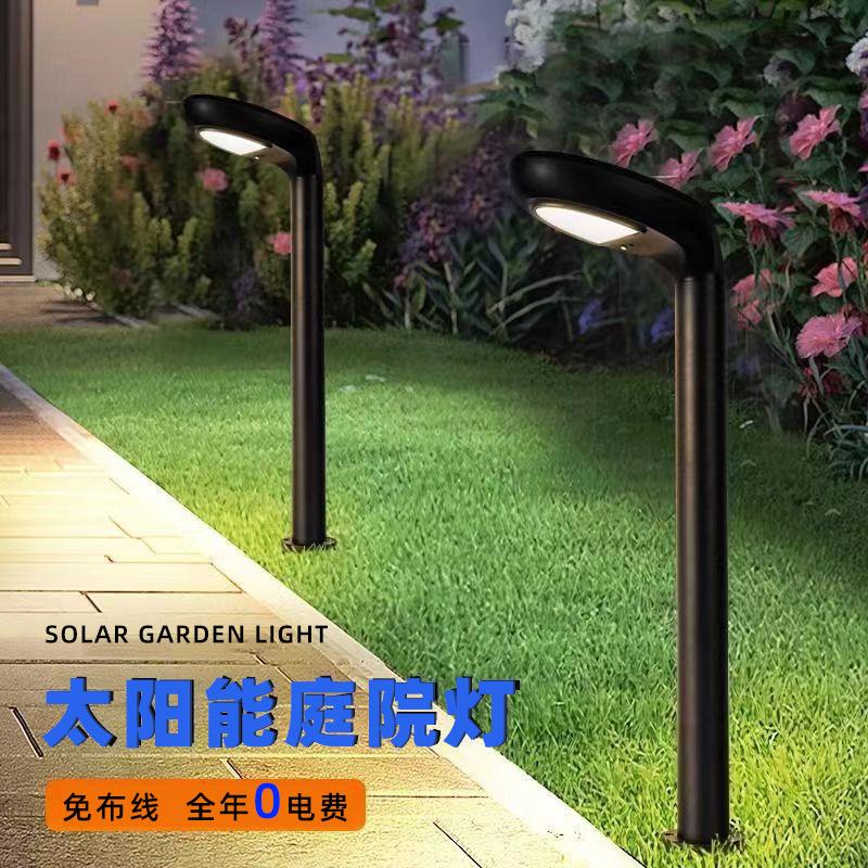 超级工厂led铝制庭院灯户外小区花园地插灯 豆瓣款式太阳能草坪灯