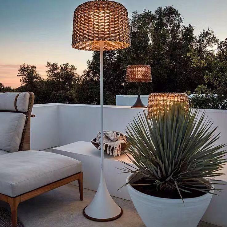 户外灯太阳能庭院灯别墅花园草坪灯防水阳台遥控落地灯室外氛围灯