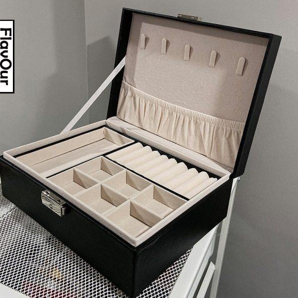 [芬芳]大号首饰盒多层收纳盒活动格多功能存储礼品盒PU皮质首饰箱,饰品/流行首饰/时尚饰品新,首饰盒,淘宝优惠券,粉丝福利购,淘宝优惠卷