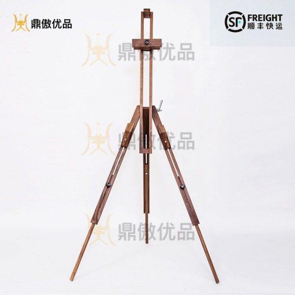 美术生便携式油画架黑胡桃折叠可收纳木制画架,文具电教/文化用品/商务用品,画板/画架/速写板,淘宝优惠券,粉丝福利购,淘宝优惠卷