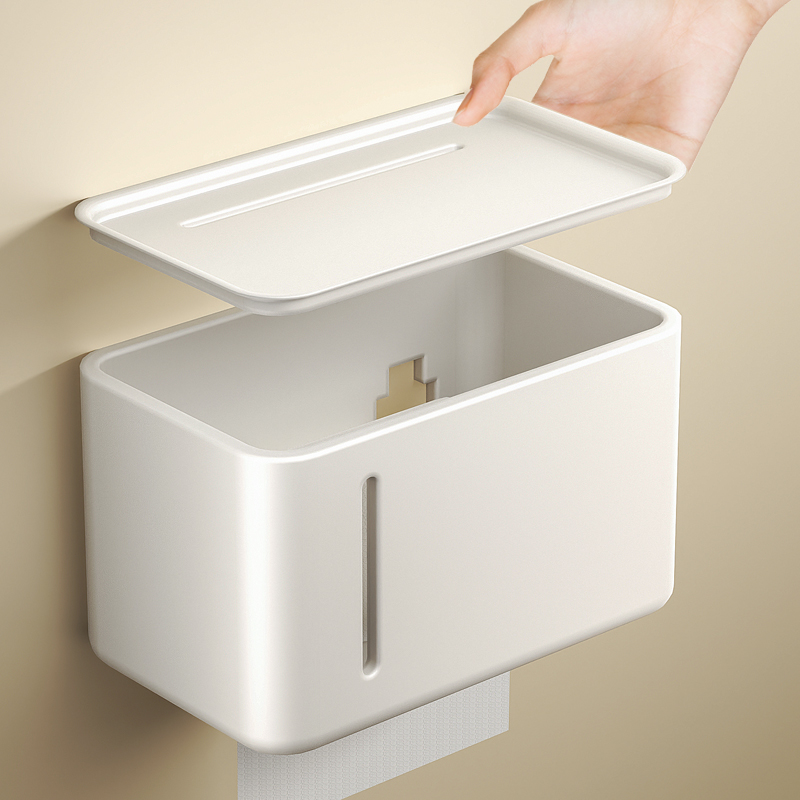 奶油风卫生c间纸巾盒抽纸厕纸卫生纸置物架厕所洗手间卷纸架子壁