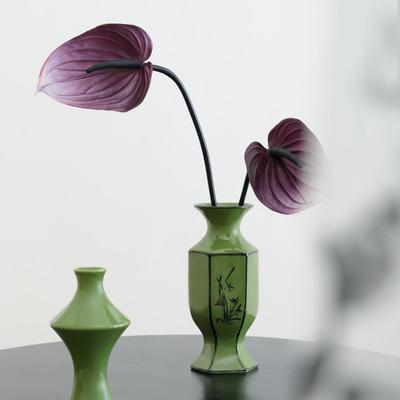 新款中式小花瓶陶瓷高级感青花瓷插花复古侘寂风中古宋代美学摆件