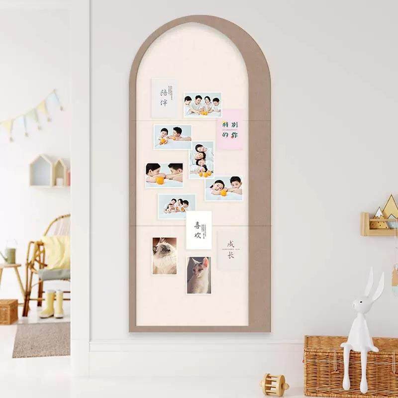 拱门居家装饰用品毛毡墙贴玄关留言板聚酯纤维隔音板软木板照片墙