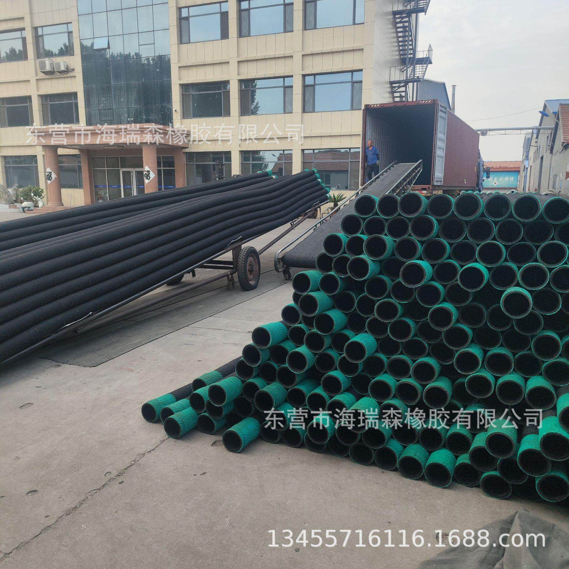 橡胶钢丝缠绕输水管吸排水 泥沙耐磨抗腐蚀耐负压钢丝骨架吸排管