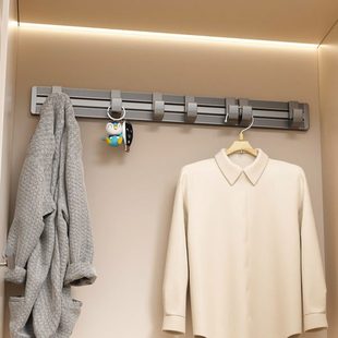入户挂衣区挂钩一排挂衣架墙上壁挂免打孔墙壁门后挂衣钩柜子挂勾