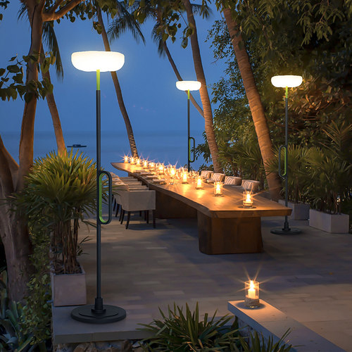 户外太阳能灯庭院灯o高杆充电室外灯别墅落地灯露台灯防水花园灯