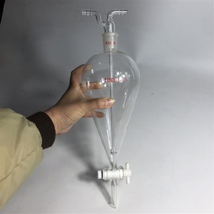 定做漏斗梨形分液漏斗反应器L玻璃1000ml
