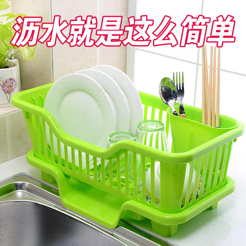碗碟沥水架厨房j置物架家用碗筷收纳盒碗柜塑料沥水篮碗盘子收纳
