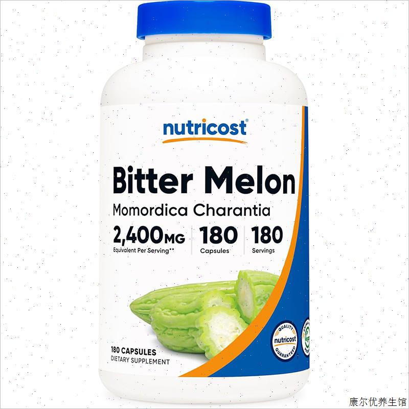 美国直邮Nutricost Bitter Melon苦瓜提取物胶囊2400mg180粒^