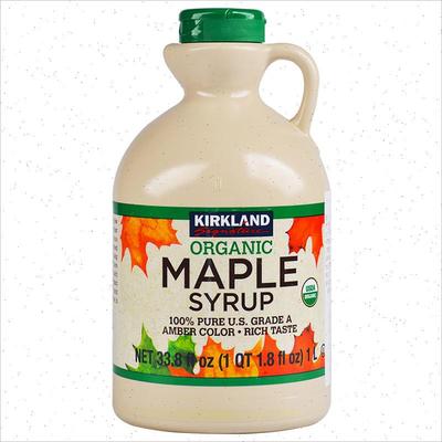 加拿大Kirkland Signature柯克兰枫树叶糖浆专用咖啡调味1L/瓶^
