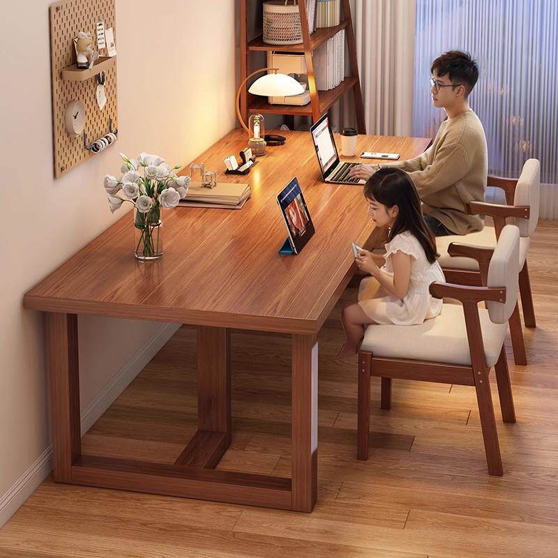 实木书桌家用学生学习桌小户型卧室办公桌子书房成人工作台电脑桌