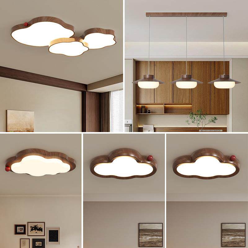 全光谱客厅吸顶灯全屋灯具中古风护眼大厅卧室餐厅灯中山家装灯饰