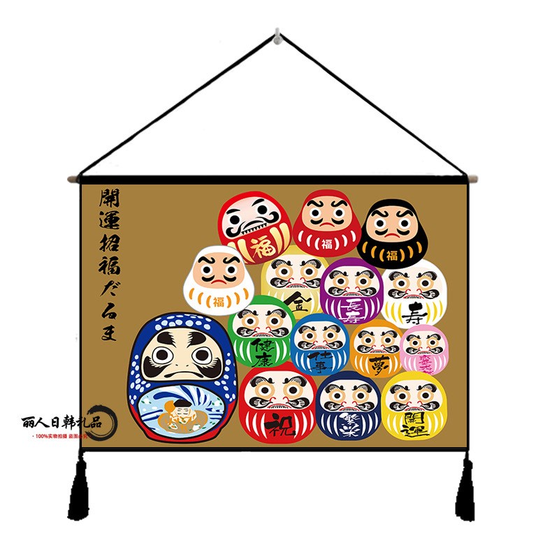 日式和风布艺挂画招财猫挂旗居酒屋榻榻米装饰壁画家居装饰画挂旗