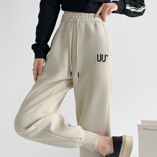 显瘦休闲高腰运动束脚裤 哈伦裤 韩版 女秋冬新款 子 潮牌休闲风长裤