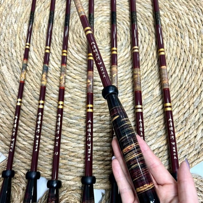 清明上河鱼竿高碳素超轻细鲫鱼竿28调台钓杆钓鱼竿休闲野钓鲤杆