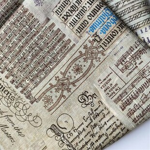 棉麻布手工布艺DIY居布料布窗帘桌布沙发布 布料 怀旧款