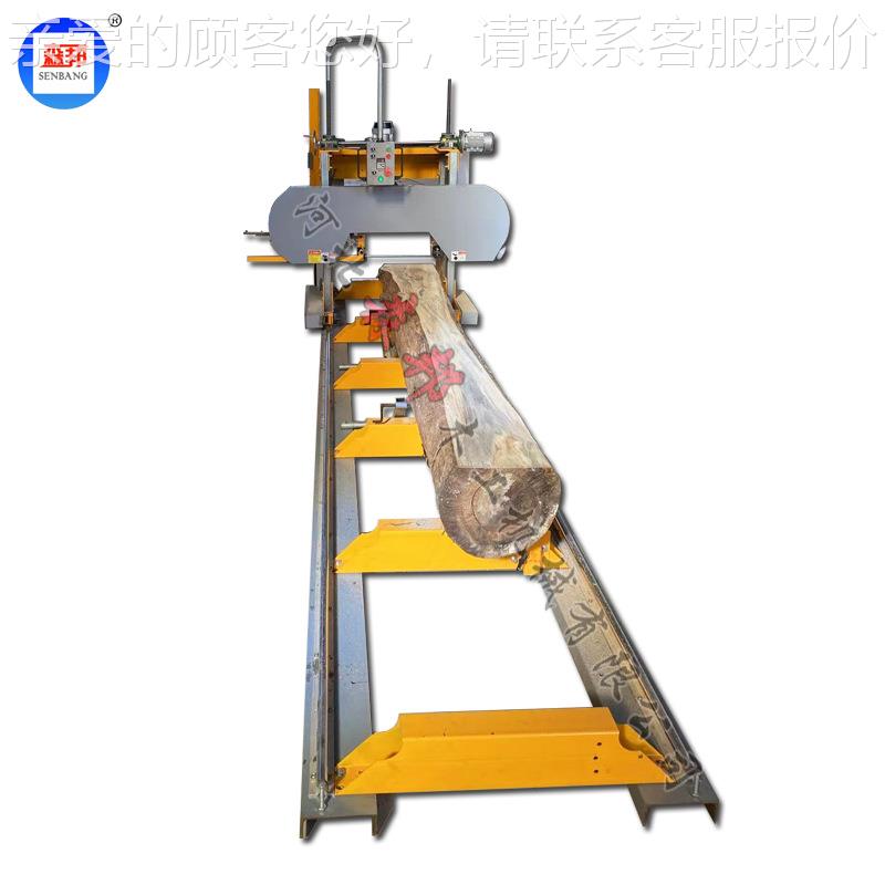 木工自动锯开板机式龙门带锯机简易款带锯机卧自木卧式带锯动卧木