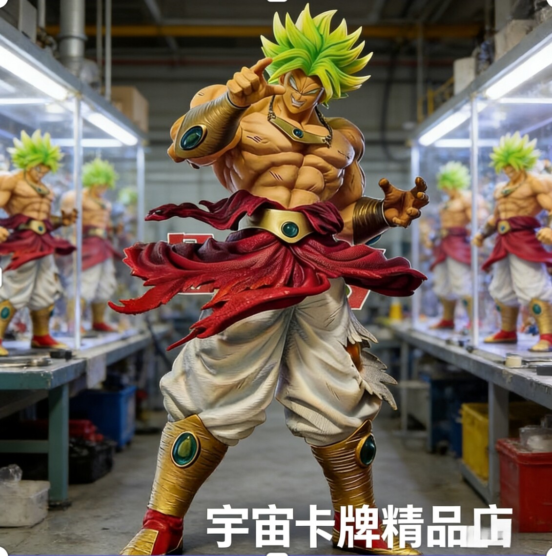 七龙珠动漫周边桌搭摆件布罗利一生超三布罗利超级赛亚人手办模型