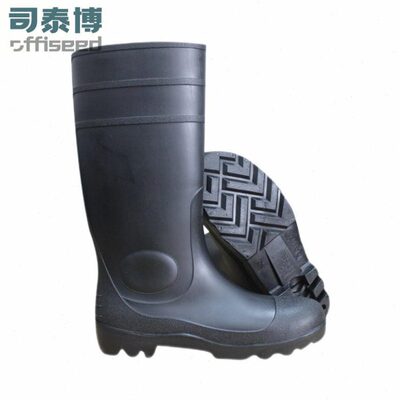 offiseed 司泰博 M70023 黑色耐磨防滑雨靴（高筒）