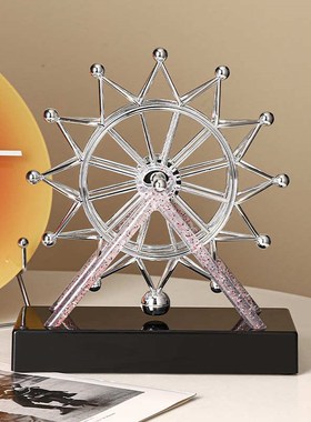 创意旋转摩天轮模型摆设r房间改造小物件客厅电视柜酒柜装饰品摆