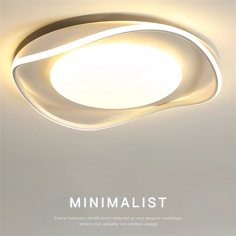 北欧极简主卧室h吸顶灯现代简约鹅卵石灯2024年新款客厅餐厅灯具