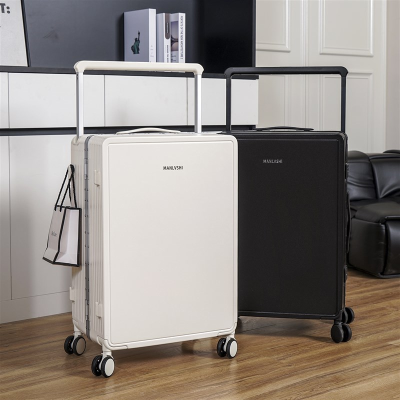 中置宽拉杆女大容量n行李箱铝框拉杆箱旅行箱男万向轮多巴胺登机
