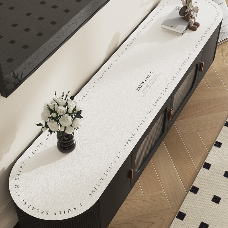 电视柜桌垫e餐边柜鞋柜垫防水防油椭圆形台面保护垫简约免洗茶几