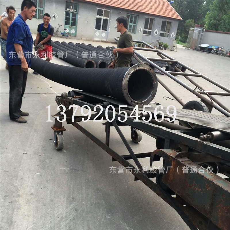 11500mm挖泥船抽沙船用大口径吸排泥抽沙耐磨钢X丝骨架橡胶管
