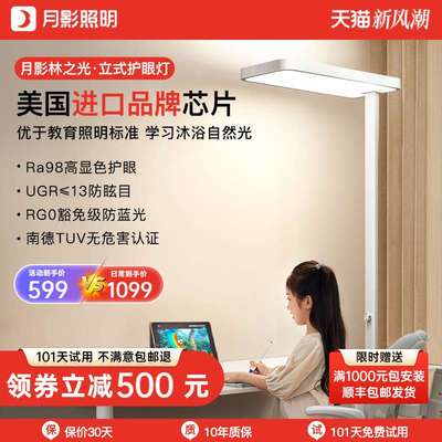 月影林之光护眼大路灯儿童全光谱学习专用台灯桌面钢琴立式落地灯