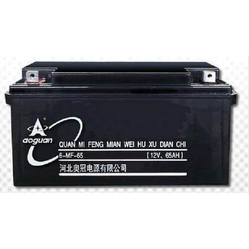 河北奥冠蓄电池6-FM-65 12V6H，质保三年，