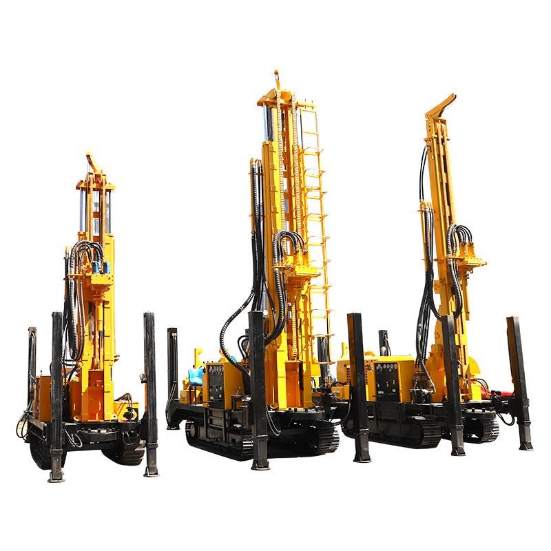 水气两用打井机 快速打深水w井设备 钢履带岩石打井设备专业钻井